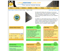 Tablet Screenshot of linuxhostingplans.com